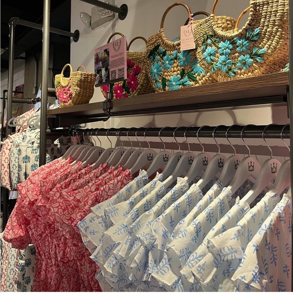 Village Lift block print Gracie dress - Picture 8 of 9